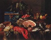Jan Davidz de Heem Still life with Lobster oil painting reproduction